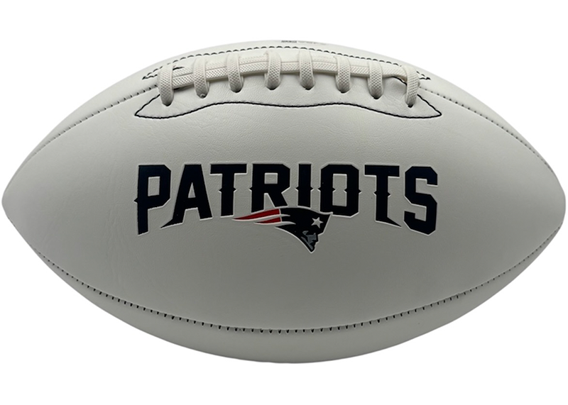 Vince Wilfork Signed New England Patriots Logo Football JSA