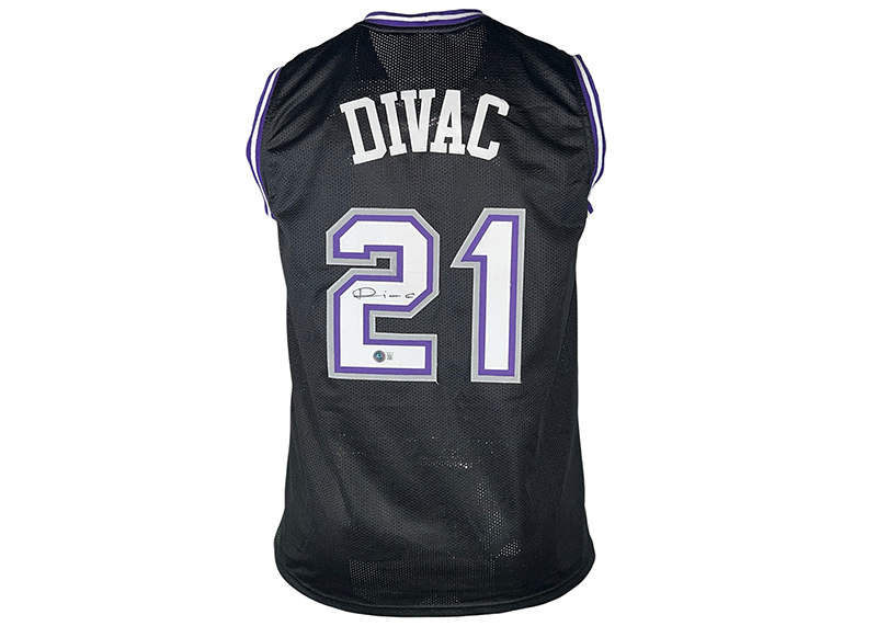 Vlade Divac Signed Sacramento Black Basketball Jersey Beckett
