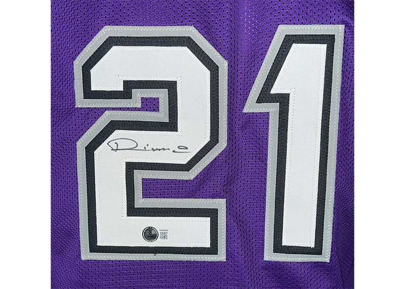 Vlade Divac Signed Sacramento Purple Basketball Jersey Beckett