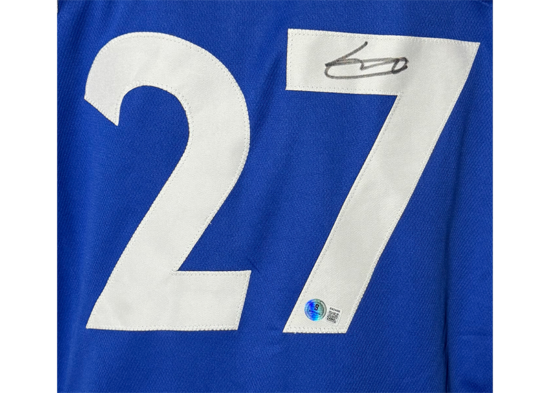 Vladimir Guerrero Jr Signed Blue Baseball Jersey Beckett