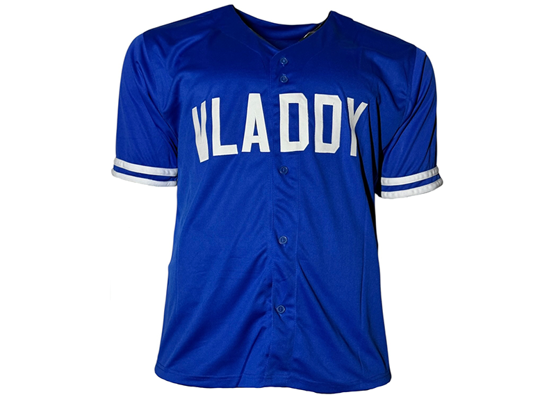 Vladimir Guerrero Jr Signed Blue Baseball Jersey Beckett