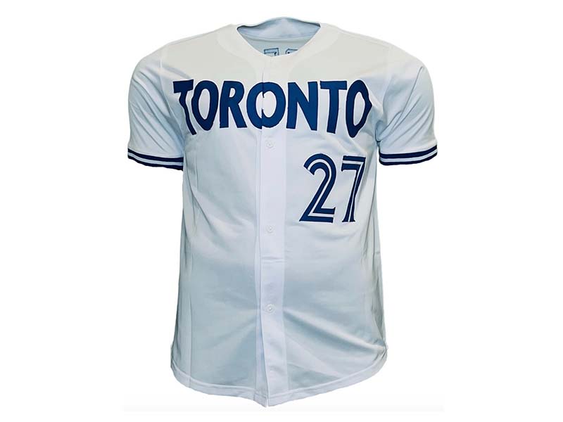 Vladimir Guerrero Jr Signed Toronto White Custom Baseball Jersey (JSA)