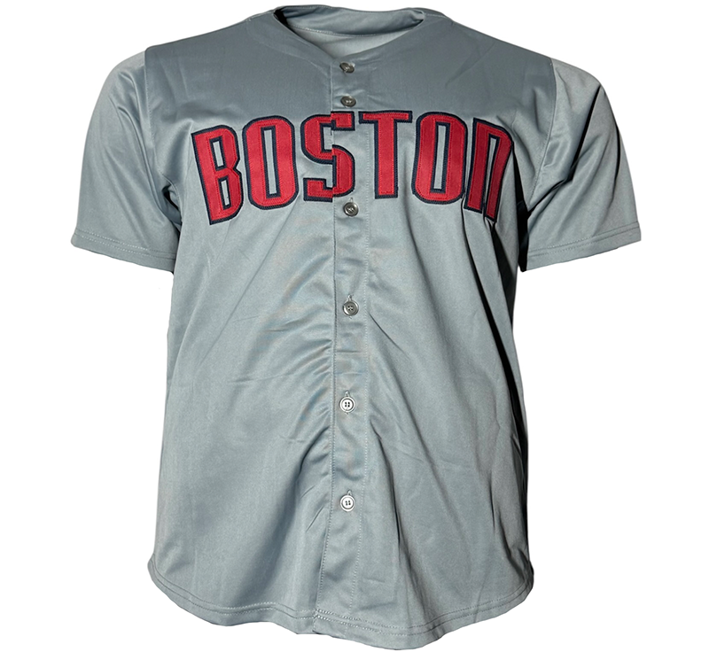 Wade Boggs Autographed Boston Grey Baseball Jersey JSA