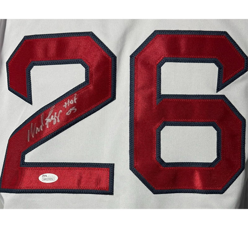 Wade Boggs Autographed Boston White Baseball Jersey JSA