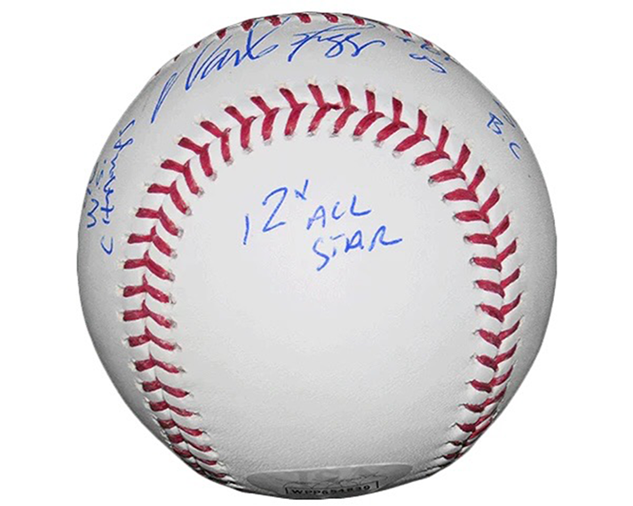 Wade Boggs Signed Official Major League Baseball (JSA) With 5 inscriptions