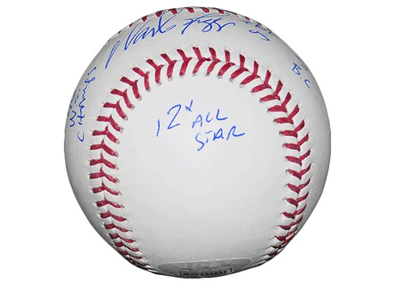 Wade Boggs Signed Official Major League Baseball (JSA) With 5 inscriptions