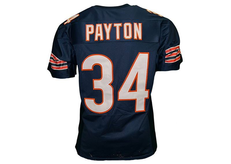 Walter Payton Unsigned Chicago Blue Football Jersey