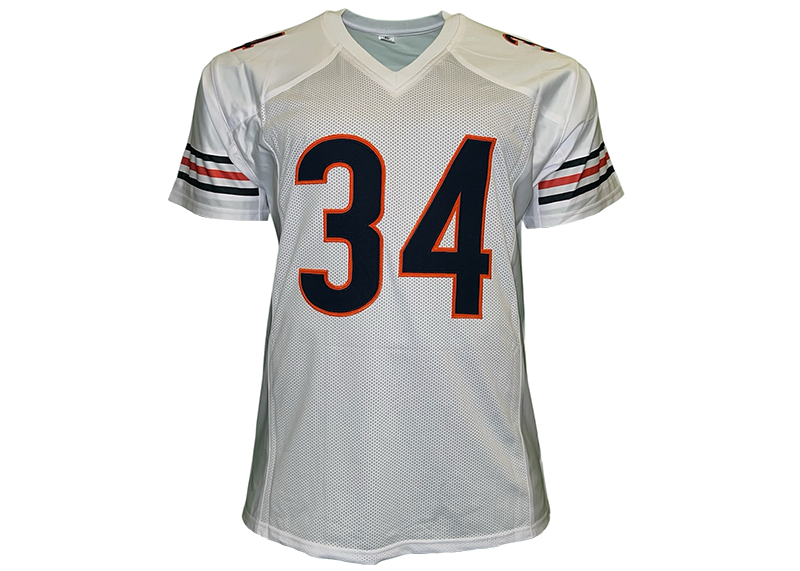 Walter Payton Unsigned Chicago White Football Jersey