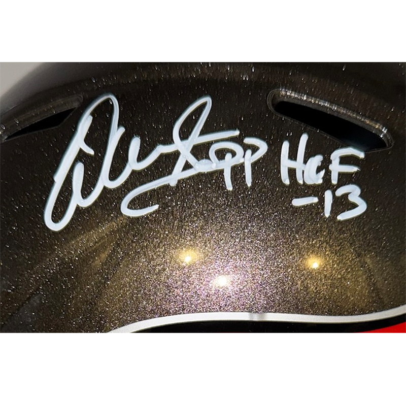 Warren Sapp Signed Tampa Bay Buccaneers Full Size Speed Helmet Beckett