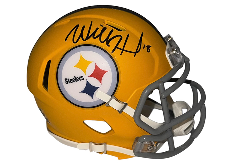 Will Howard Signed Pittsburgh Steelers ALT Speed Mini Helmet JSA