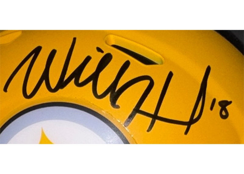 Will Howard Signed Pittsburgh Steelers ALT Speed Mini Helmet JSA