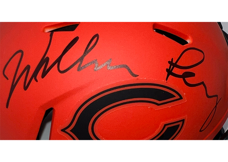 William Perry Signed Chicago Bears Rave Mini Helmet Beckett