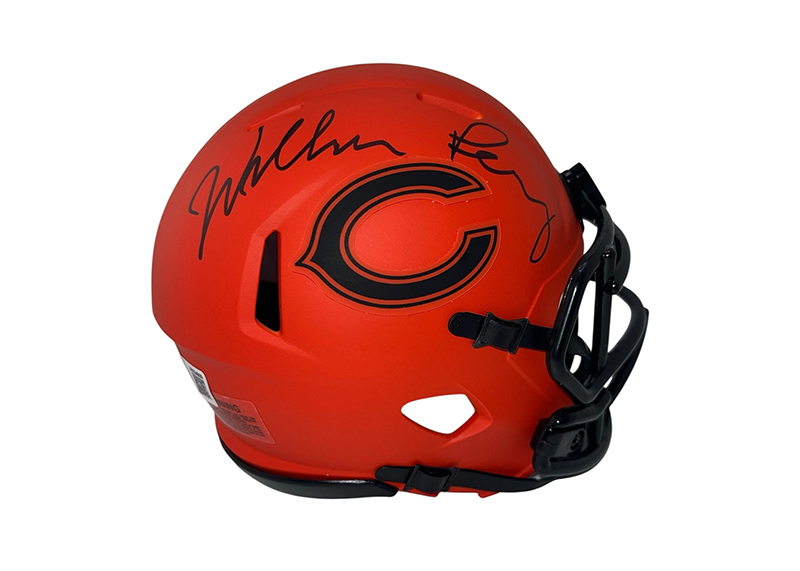 William Perry Signed Chicago Bears Rave Mini Helmet Beckett