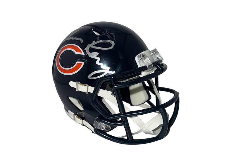 William Perry Signed Chicago Bears Speed Mini Helmet Beckett