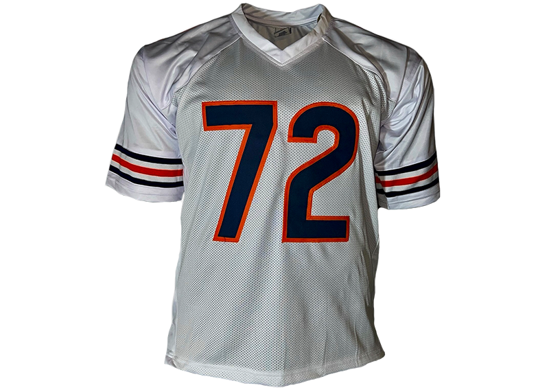 William Perry Signed Chicago White Football Jersey Beckett
