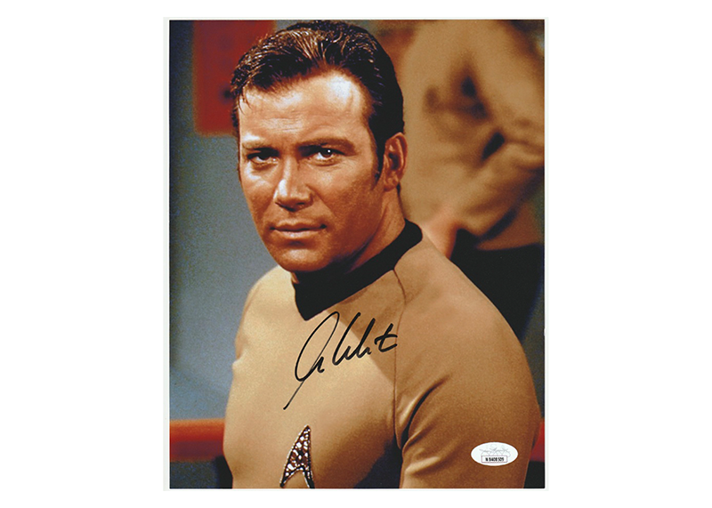 William Shatner Signed Star Trek 8x10 Captain Kirk Photo JSA