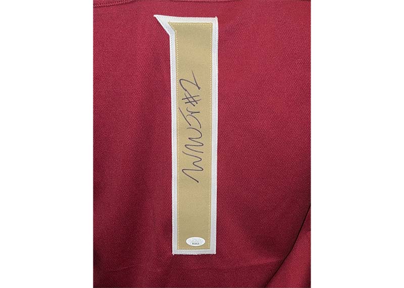 Winston Wright Jr. Signed Collage Football Jersey JSA