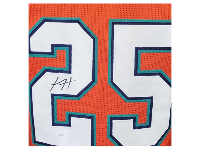 Xavien Howard Signed Miami Orange Custom Football Jersey (JSA)