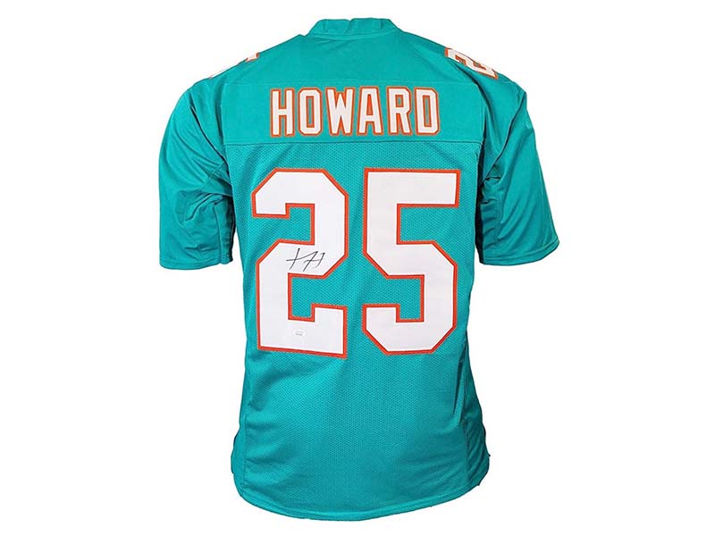 Xavien Howard Signed Miami Teal Custom Football Jersey (JSA)