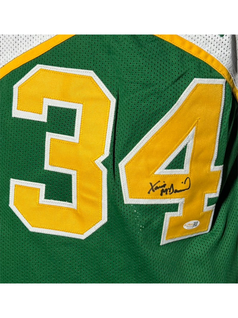 Xavier McDaniel Signed Seattle Basketball Jersey JSA