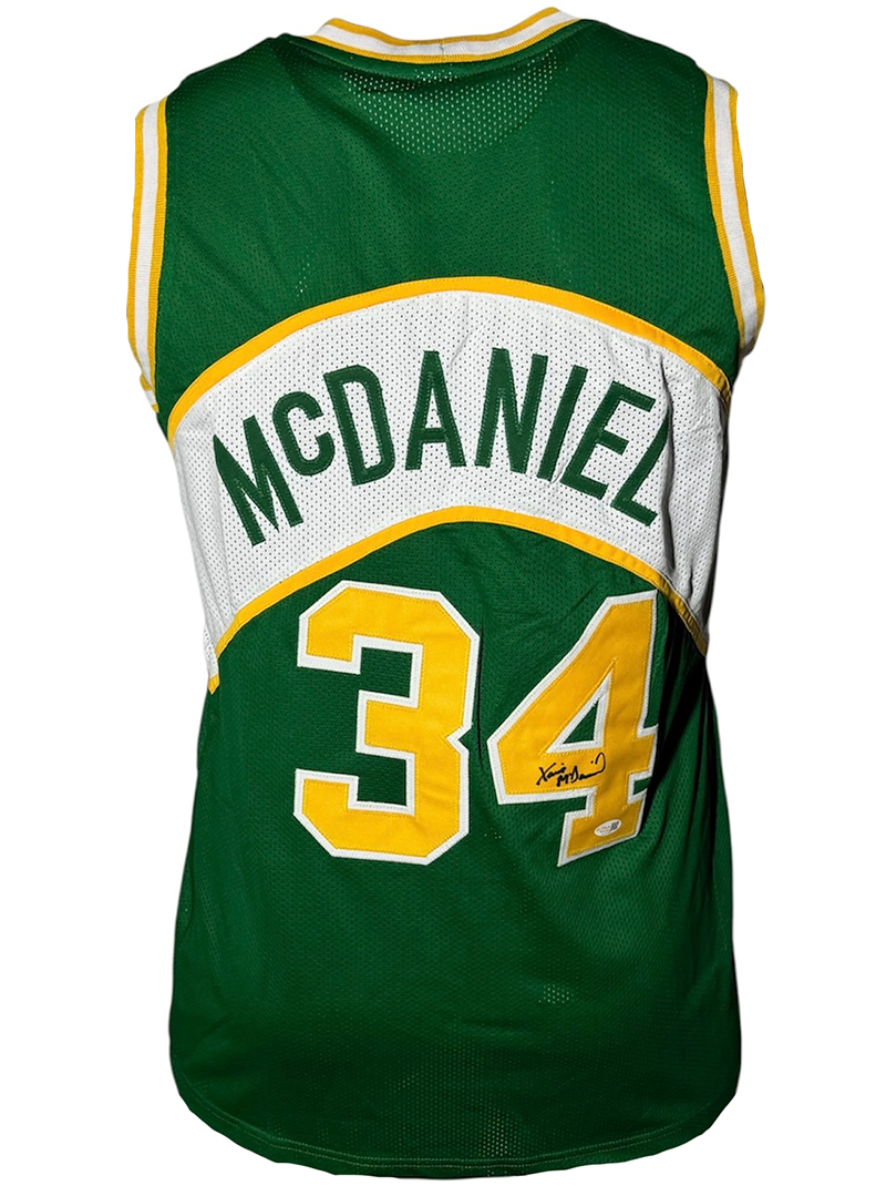 Xavier McDaniel Signed Seattle Basketball Jersey JSA