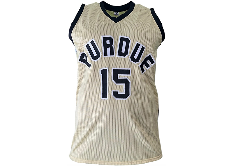 Zach Edey Signed Custom Purdue Gold Basketball Jersey Beckett