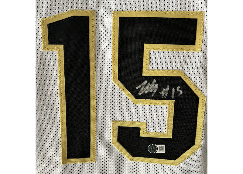 Zach Edey Signed Custom Purdue White Basketball Jersey Beckett