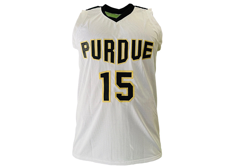 Zach Edey Signed Custom Purdue White Basketball Jersey Beckett