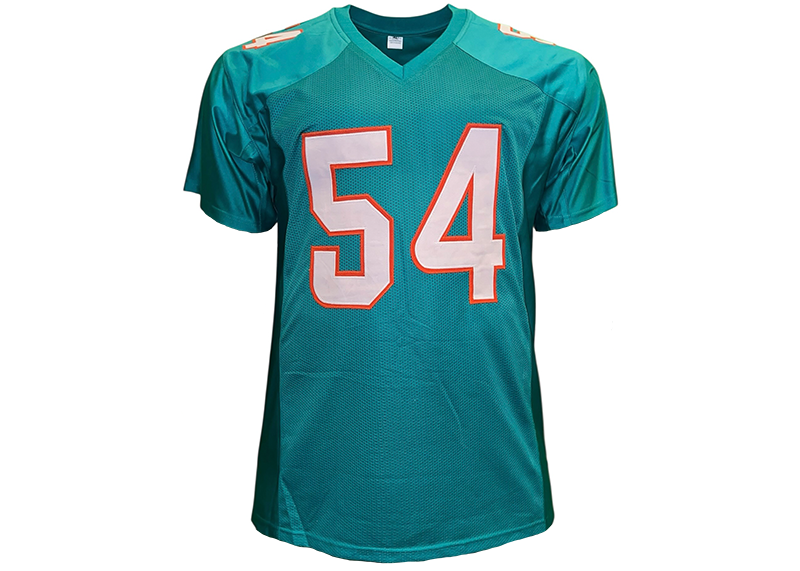Zach Thomas Unsigned Miami Teal Football Jersey