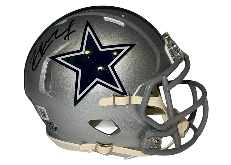 Zack Martin Signed Dallas Cowboys Speed Mini Helmet Beckett
