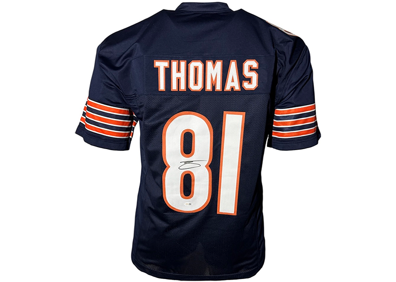 Zavion Thomas Signed Blue Chicago Football Jersey JSA