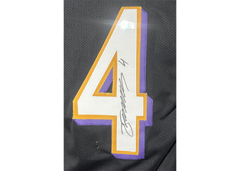Zay Flowers Signed Baltimore Black Football Jersey Beckett