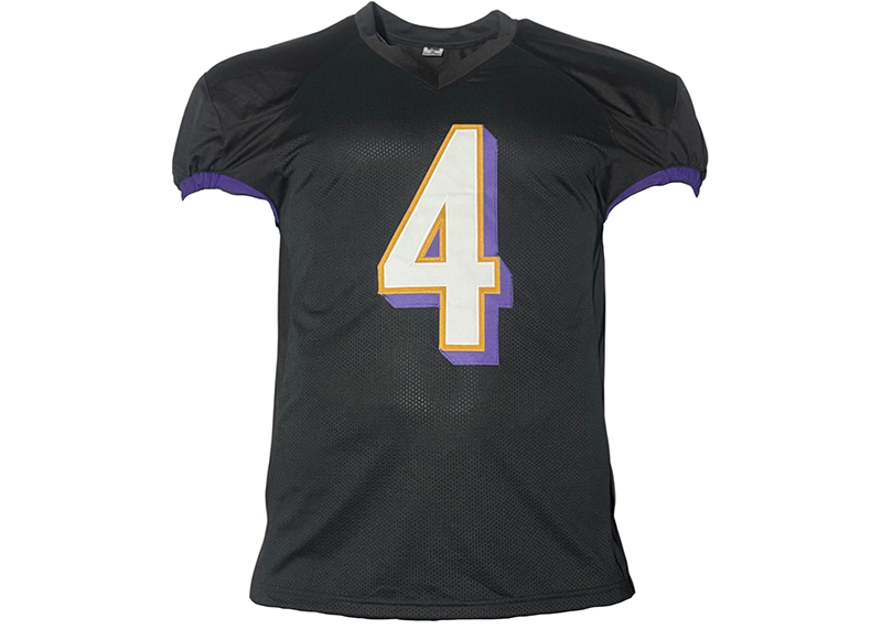 Zay Flowers Signed Baltimore Black Football Jersey Beckett