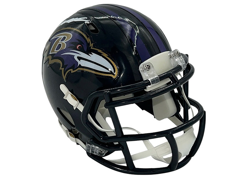 Zay Flowers Signed Baltimore Ravens Speed Mini Football Helmet JSA