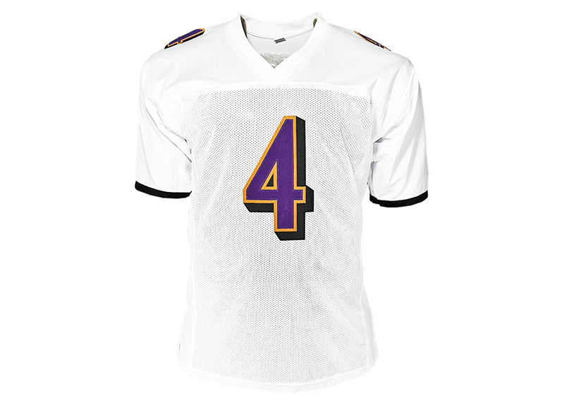 Zay Flowers Signed Baltimore White Football Jersey JSA