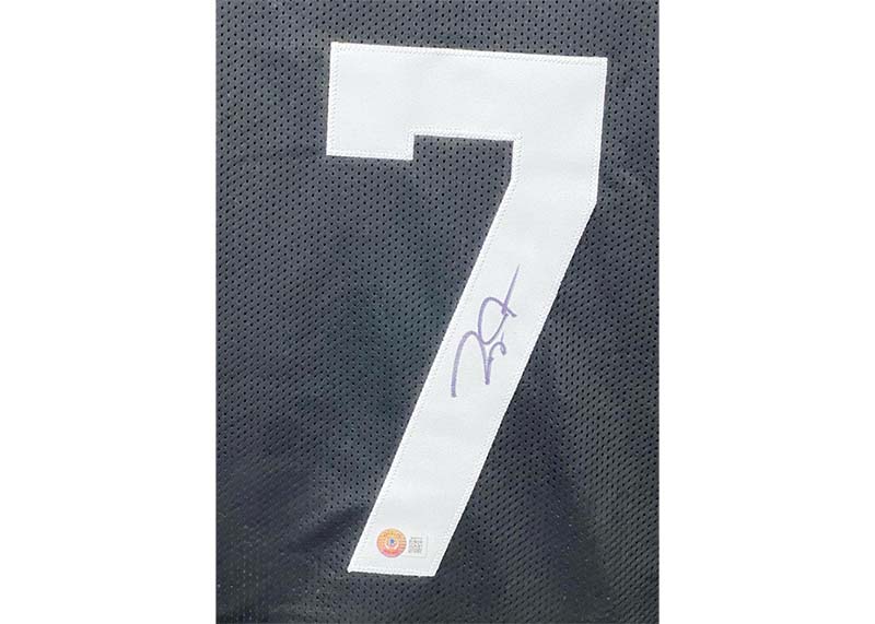 Zay Jones Signed Jacksonville Black Football Jersey Beckett