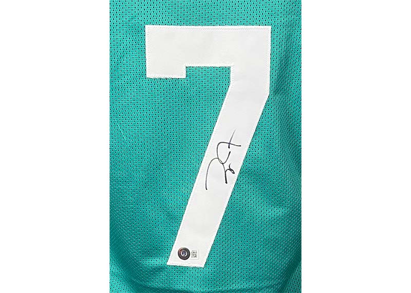Zay Jones Signed Jacksonville Teal Football Jersey Beckett
