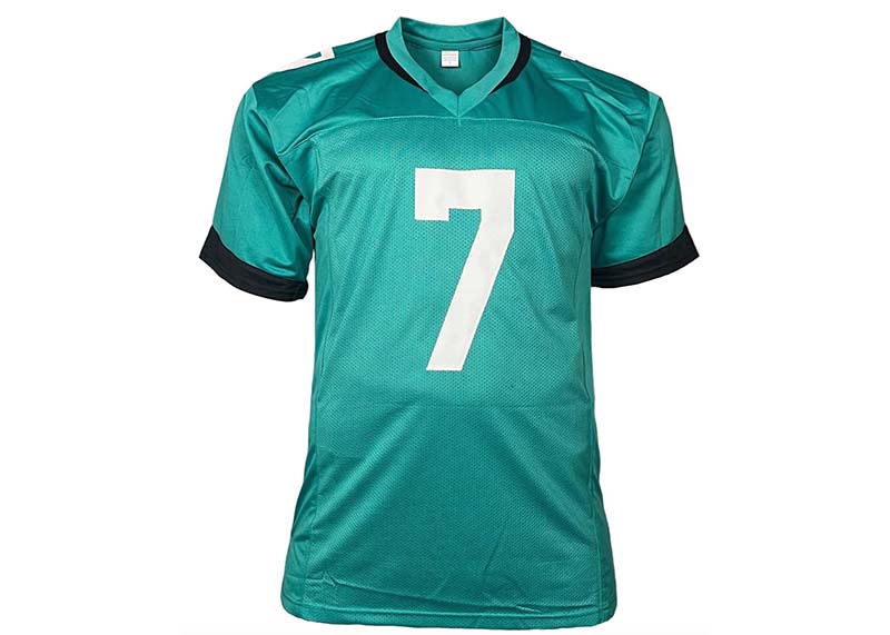 Zay Jones Signed Jacksonville Teal Football Jersey Beckett