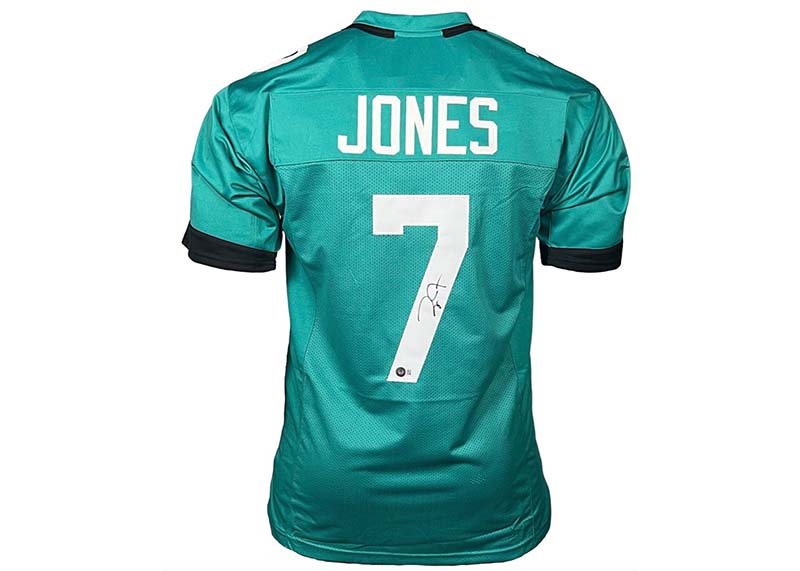 Zay Jones Signed Jacksonville Teal Football Jersey Beckett
