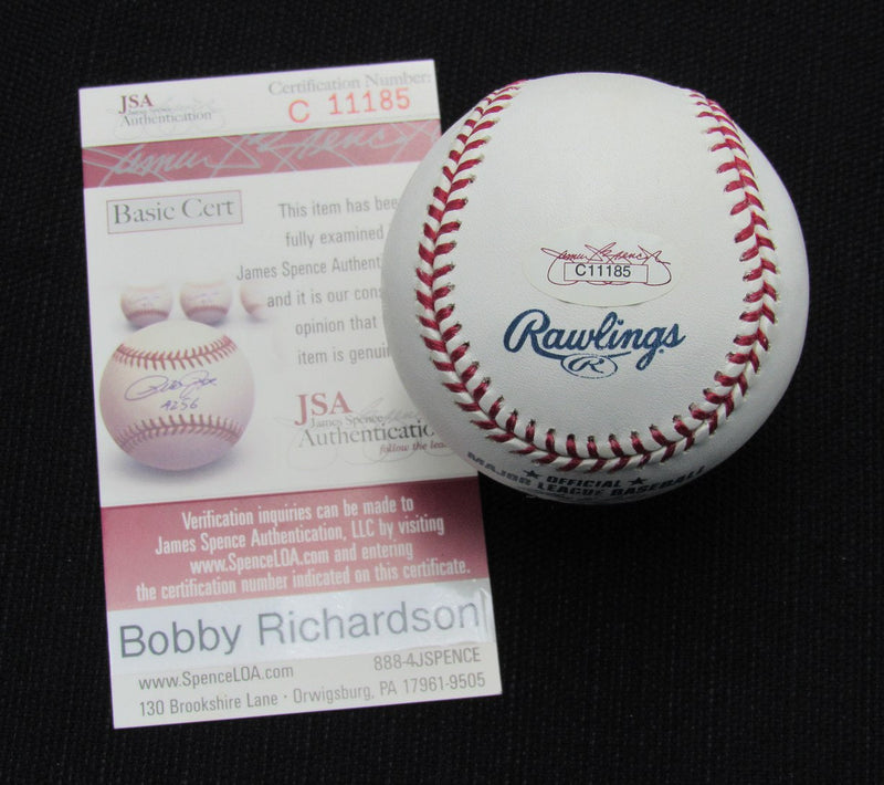 Bobby Richardson Signed/Auto Yankees 100th OML Baseball JSA Inscr  186735