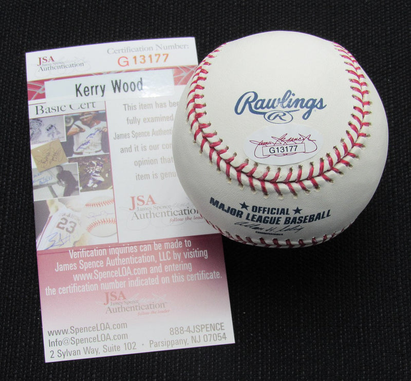 Kerry Wood Signed/Auto Yankees 100th OML Baseball JSA  186925