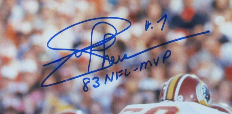Joe Theismann Washington Redskins Signed/Inscr 11x14 Photo Framed JSA 166059