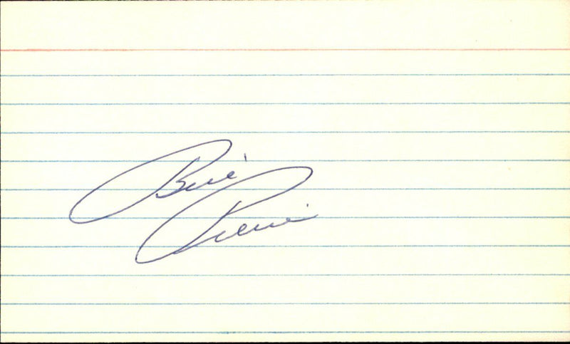 Bill Pierce Chicago White Sox d.2015 Signed/Autographed 3x5 Index Card 162516