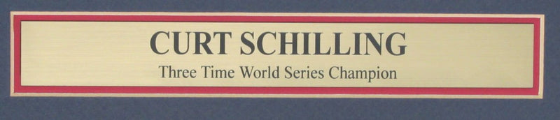 Curt Schilling Boston Red Sox Autographed Photo Collage Framed JSA 189611