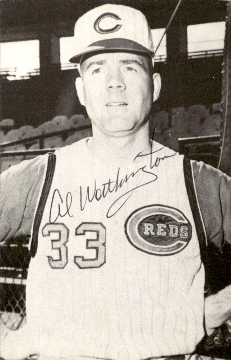 Al Worthington Reds Signed/Autographed 3x5  Photo 179347