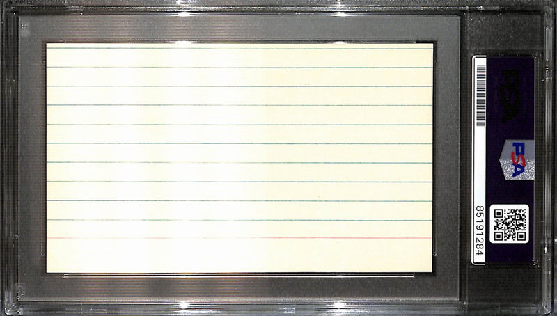 Stan Musial HOF Signed/Auto 3x5 Index Card St. Louis Cardinals PSA/DNA 187224