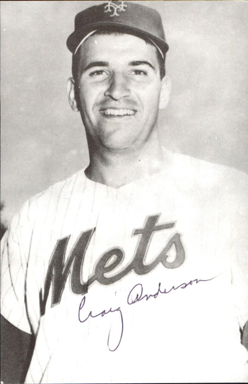Craig Anderson New York Mets Signed/Autographed 3x5  Photo 177920