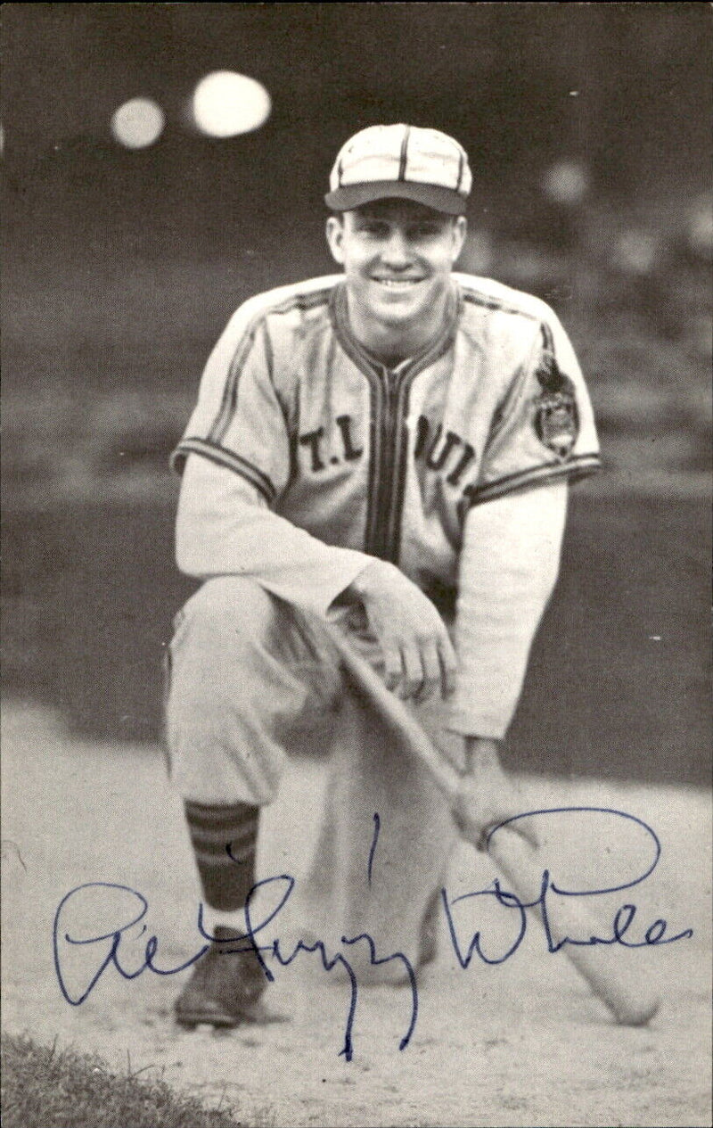 Fuzz White Browns d. 2003 Signed/Autographed 3x5  Photo 179326