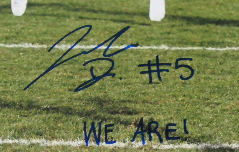 Jahan Dotson Autographed/Inscribed 11x14 Photo Penn State Framed JSA 169244