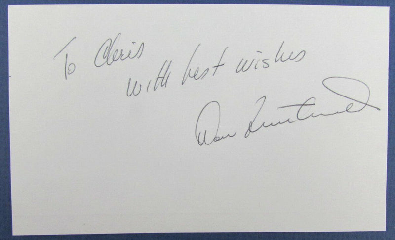 Don Finsterwald PGA Signed 3x5 Index Card 127060